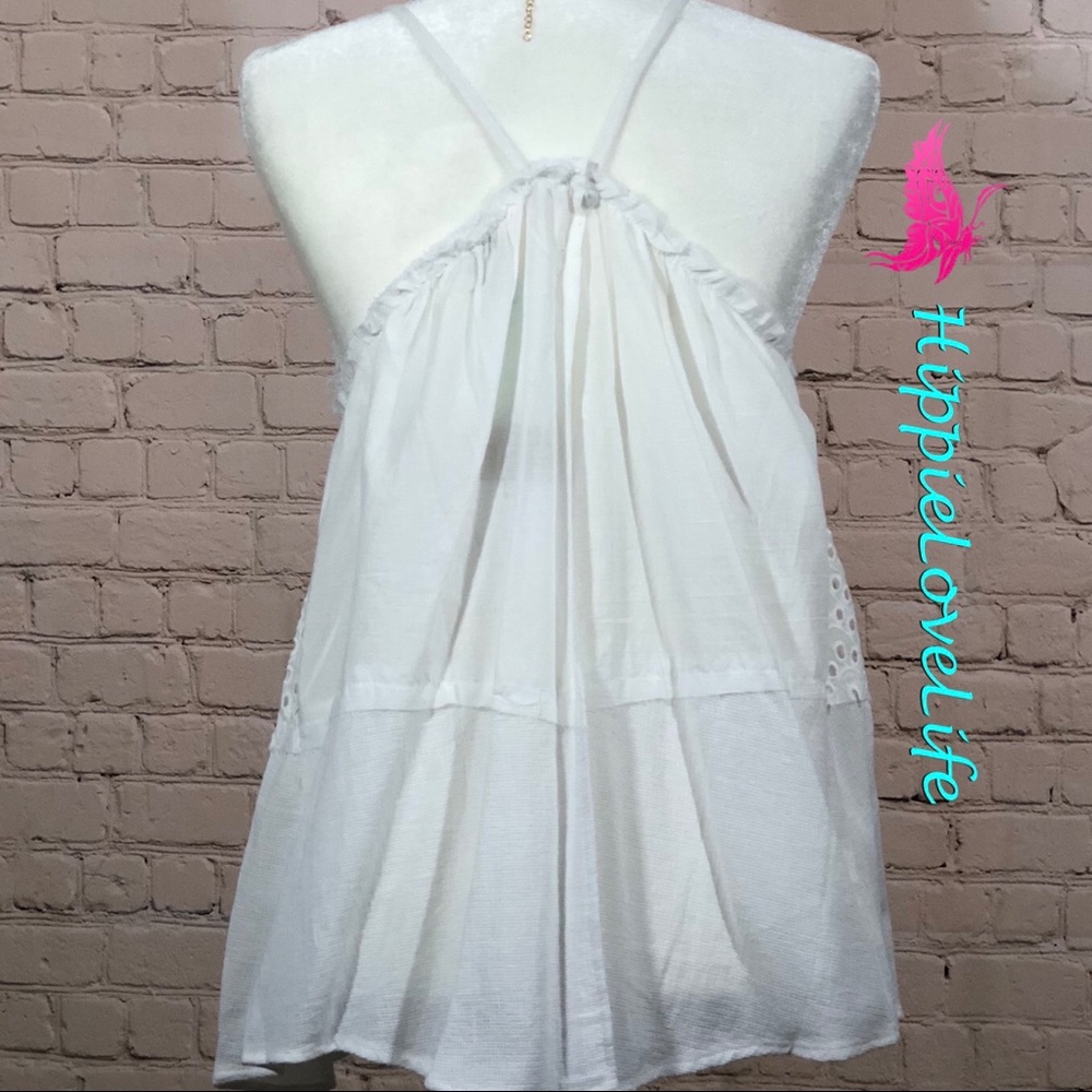 UMGEE Apron Top White With Beautiful Detail NWT M - Picture 2 of 7